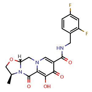 Chemical structure of Cabotegravir , CAS 1051375-10-0, AChemBlock L21808
