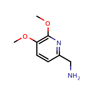 Chemical structure of (5,6-Dimethoxypyridin-2-yl)methanamine , CAS 1112850-40-4, AChemBlock L21831