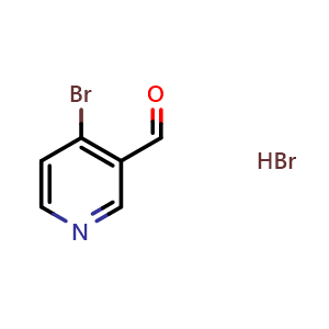 Chemical structure of 4-Bromopyridine-3-carbaldehyde hydrobromide , CAS 1150271-34-3, AChemBlock L21843