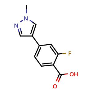 2-Fluoro-4-(1-methyl-1H-pyrazol-4-yl)benzoic acid