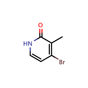 Chemical structure of 4-Bromo-3-methyl-1,2-dihydropyridin-2-one , CAS 1227578-99-5, AChemBlock L21910