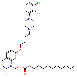 Chemical structure of Aripiprazole lauroxil , CAS 1259305-29-7, AChemBlock L21941