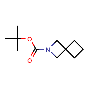 Chemical structure of tert-Butyl 2-azaspiro[3.3]heptane-2-carboxylate , CAS 1259489-92-3, AChemBlock L21942
