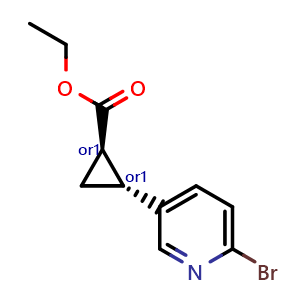 rel-ethyl (1R,2R)-2-(6-bromopyridin-3-yl)cyclopropane-1-carboxylate