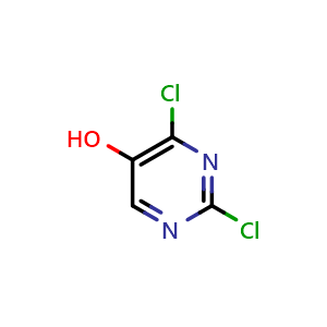 Chemical structure of 2,4-Dichloropyrimidin-5-ol , CAS 1395037-19-0, AChemBlock L22025