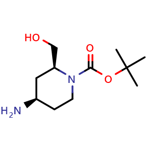 tert-Butyl (2S,4R)-rel-4-amino-2-(hydroxymethyl)piperidine-1-carboxylate