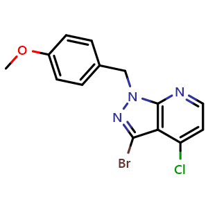 3-Bromo-4-chloro-1-[(4-methoxyphenyl)methyl]-1H-pyrazolo[3,4-b]pyridine