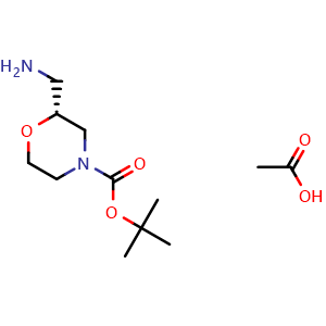 tert-Butyl (2R)-2-(aminomethyl)morpholine-4-carboxylate acetate
