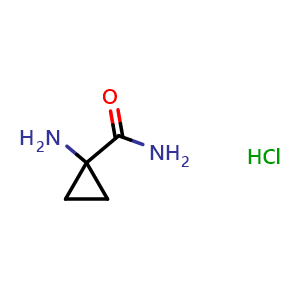 Chemical structure of 1-aminocyclopropane-1-carboxamide hydrochloride , CAS 324796-27-2, AChemBlock L22305