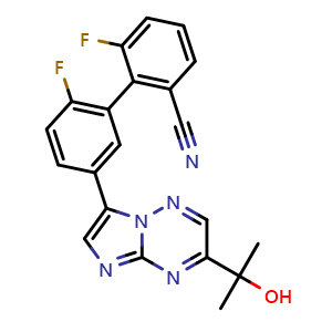 Chemical structure of TPA-023B , CAS 425377-76-0, AChemBlock L22333