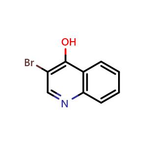 Chemical structure of 3-Bromoquinolin-4-ol , CAS 64965-47-5, AChemBlock L22384