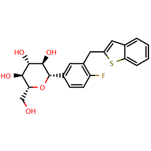 Chemical structure of Ipragliflozin , CAS 761423-87-4, AChemBlock L22409