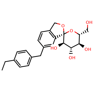 Chemical structure of Tofogliflozin , CAS 903565-83-3, AChemBlock L22473