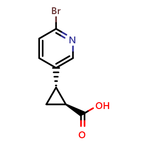 (1S,2S)-Rel-2-(6-bromopyridin-3-yl)cyclopropane-1-carboxylic acid