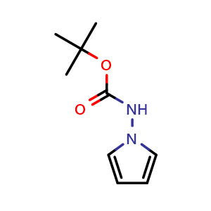 Chemical structure of N-(1H-Pyrrol-1-yl)(tert-butoxy)formamide , CAS 937046-95-2, AChemBlock L22496