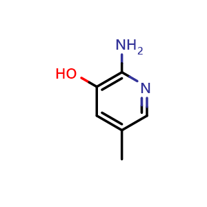 Chemical structure of 2-Amino-3-hydroxy-5-picoline , CAS 20348-17-8, AChemBlock M15013