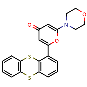 Chemical structure of KU55933 , CAS 587871-26-9, AChemBlock M15127