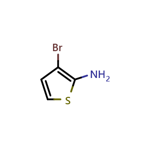 Chemical structure of 2-Amino-3-bromothiophene , CAS 774492-91-0, AChemBlock M15148