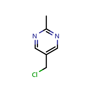 Chemical structure of 5-(Chloromethyl)-2-methylpyrimidine , CAS 126504-86-7, AChemBlock M15157