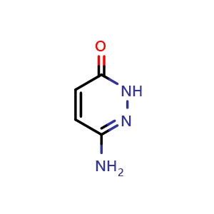 Chemical structure of 6-Aminopyridazin-3(2H)-one , CAS 57041-95-9, AChemBlock M15194