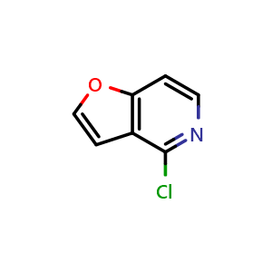 Chemical structure of 4-Chloro-furo[3,2-c]pyridine , CAS 31270-80-1, AChemBlock M15202