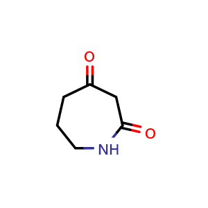 Chemical structure of Azepane-2,4-dione , CAS 29520-88-5, AChemBlock M15285