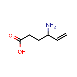 Chemical structure of Vigabatrin , CAS 68506-86-5, AChemBlock M15322