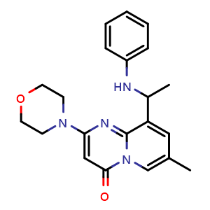 Chemical structure of TGX-221 , CAS 663619-89-4, AChemBlock M15325