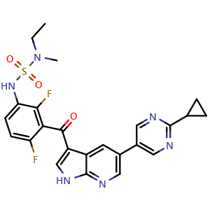 Chemical structure of PLX7904 , CAS 1393465-84-3, AChemBlock M15349