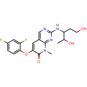 Chemical structure of Pamapimod , CAS 449811-01-2, AChemBlock M15364