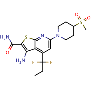 Chemical structure of BI605906 , CAS 960293-88-3, AChemBlock M15368