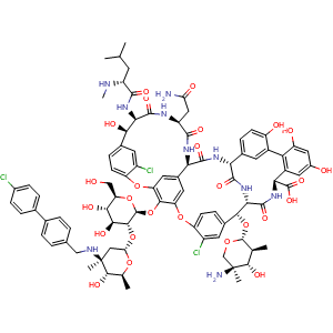 Chemical structure of Oritavancin , CAS 171099-57-3, AChemBlock M15382
