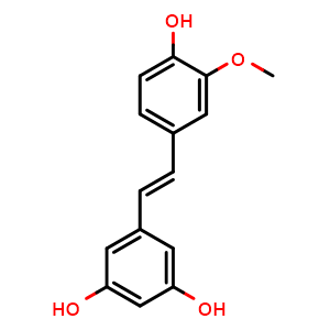 Chemical structure of Isorhapontigenin , CAS 32507-66-7, AChemBlock M15425