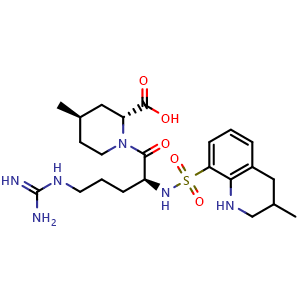 Chemical structure of Argatroban , CAS 74863-84-6, AChemBlock M15436