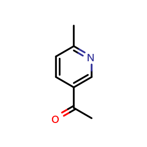 Chemical structure of 5-Acetyl-2-methylpyridine , CAS 36357-38-7, AChemBlock M15462