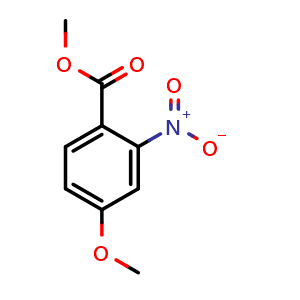 Chemical structure of Methyl 4-Methoxy-2-nitrobenzoate , CAS 181871-73-8, AChemBlock M15534
