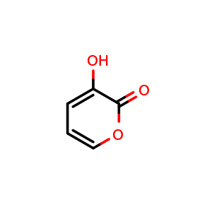 Chemical structure of 3-Hydroxy-2H-pyran-2-one , CAS 496-64-0, AChemBlock M15566