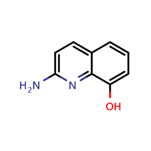 Chemical structure of 2-Amino-8-hydroxyquinoline , CAS 70125-16-5, AChemBlock M15584
