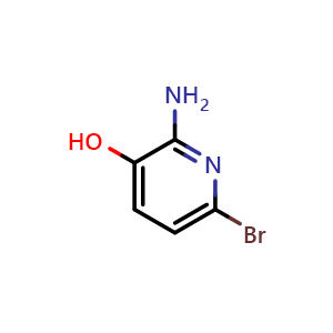 Chemical structure of 2-Amino-6-bromopyridin-3-ol , CAS 934758-27-7, AChemBlock M15631