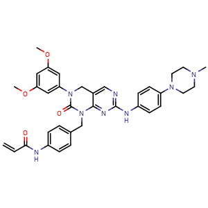 Chemical structure of FIIN-2 , CAS 1633044-56-0, AChemBlock M15646