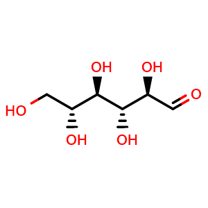 Chemical structure of D-(+)-ALLOSE , CAS 2595-97-3, AChemBlock M15650