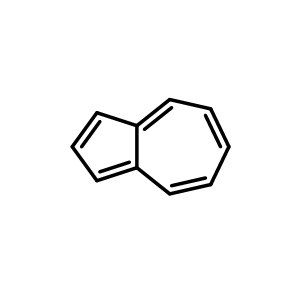 Chemical structure of AZULENE , CAS 275-51-4, AChemBlock M15652