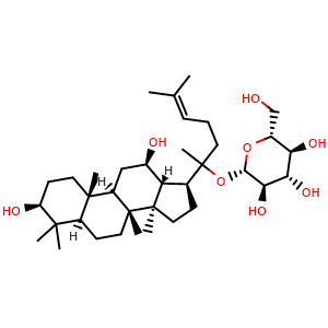 Chemical structure of Ginsenoside CK , CAS 39262-14-1, AChemBlock M15656