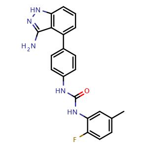Chemical structure of ABT-869 , CAS 796967-16-3, AChemBlock M15676