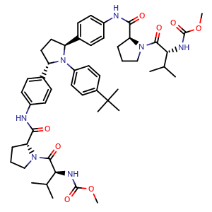 Chemical structure of Ombitasvir , CAS 1258226-87-7, AChemBlock M15684