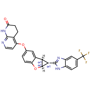 Rel-5-(((1r,1as,6br)-1-(5-(trifluoromethyl)-1h-benzo[d]imidazol-2-yl)-1a,6b-dihydro-1h-cyclopropa[b]benzofuran-5-yl)oxy)-3,4-dihydro-1,8-naphthyridin-2(1h)-one