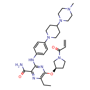 Chemical structure of Naquotinib , CAS 1448232-80-1, AChemBlock M15696
