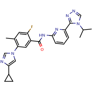 Chemical structure of Selonsertib , CAS 1448428-04-3, AChemBlock M15697