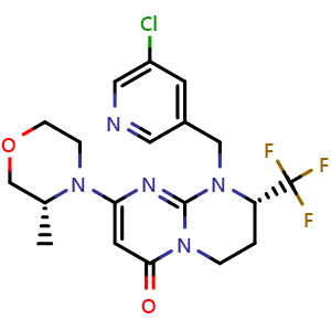 Chemical structure of SAR-405 , CAS 1523406-39-4, AChemBlock M15702