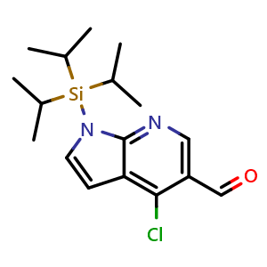 4-Chloro-1-[tris(1-methylethyl)silyl]-1H-Pyrrolo[2,3-b]pyridine-5-carboxaldehyde